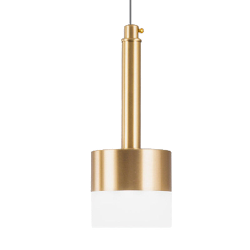 Gold Drum Ceiling Hanging Light Nordic 1 Head Metal Hanging Pendant Light for Bedroom Clearhalo 'Ceiling Lights' 'Pendant Lights' 'Pendants' Lighting' 243753