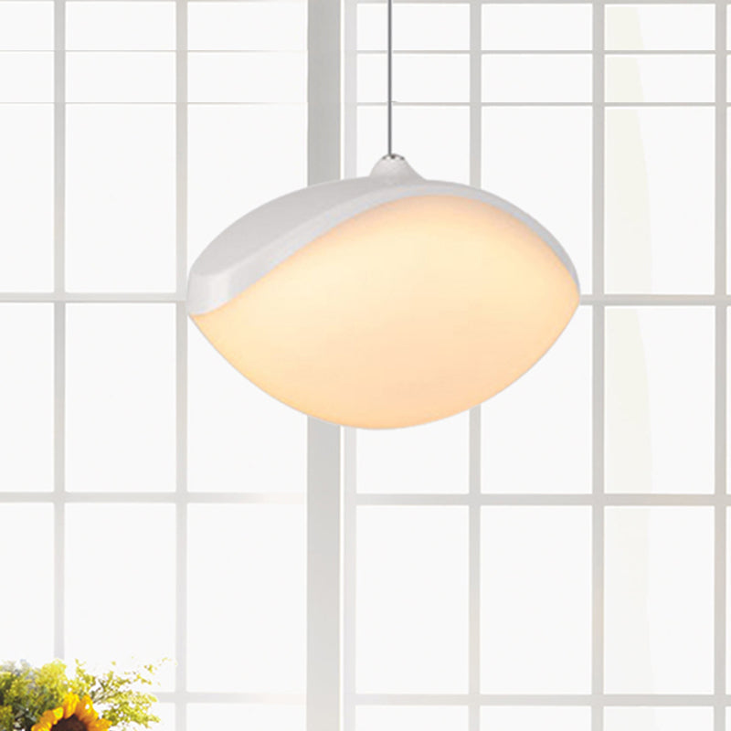 Elliptical Pendant Ceiling Light Contemporary Metal LED White/Champagne Gold Suspension Light White Clearhalo 'Ceiling Lights' 'Modern Pendants' 'Modern' 'Pendant Lights' 'Pendants' Lighting' 244030