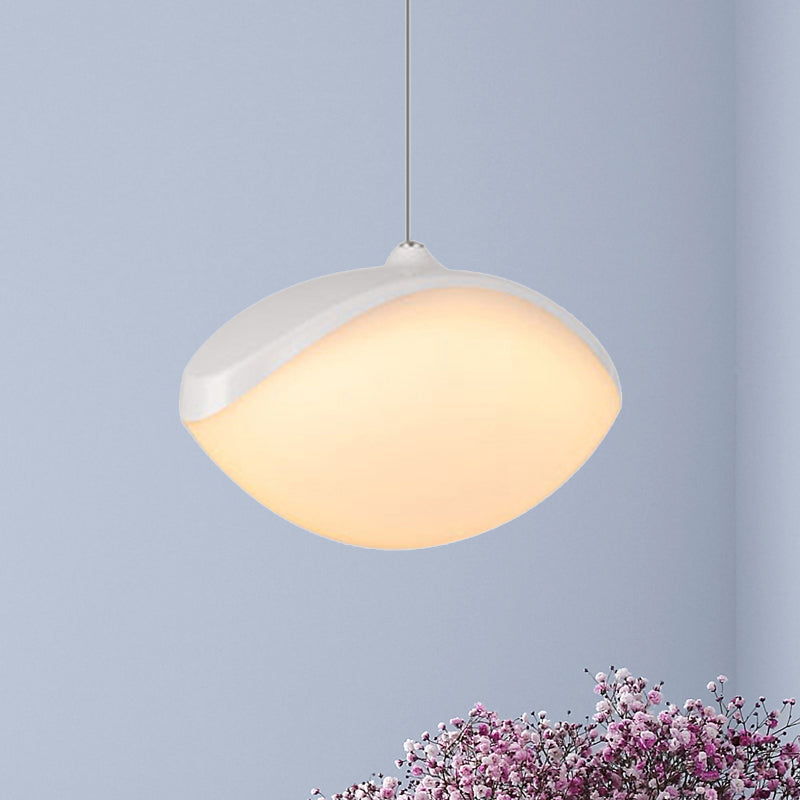 Elliptical Pendant Ceiling Light Contemporary Metal LED White/Champagne Gold Suspension Light Clearhalo 'Ceiling Lights' 'Modern Pendants' 'Modern' 'Pendant Lights' 'Pendants' Lighting' 244031