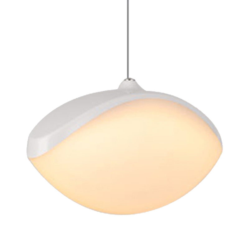 Elliptical Pendant Ceiling Light Contemporary Metal LED White/Champagne Gold Suspension Light Clearhalo 'Ceiling Lights' 'Modern Pendants' 'Modern' 'Pendant Lights' 'Pendants' Lighting' 244032