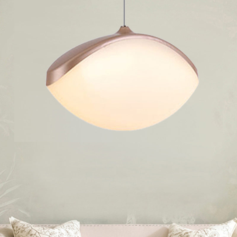 Elliptical Pendant Ceiling Light Contemporary Metal LED White/Champagne Gold Suspension Light Champagne Clearhalo 'Ceiling Lights' 'Modern Pendants' 'Modern' 'Pendant Lights' 'Pendants' Lighting' 244033