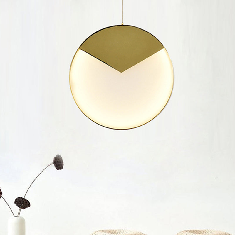 Straight/Triangle/Circular Arc Milk Glass Pendant Lighting Post Modern Led Gold Hanging Ceiling Lamp for Living Room Clearhalo 'Ceiling Lights' 'Modern Pendants' 'Modern' 'Pendant Lights' 'Pendants' Lighting' 244288