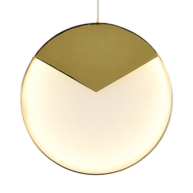 Straight/Triangle/Circular Arc Milk Glass Pendant Lighting Post Modern Led Gold Hanging Ceiling Lamp for Living Room Clearhalo 'Ceiling Lights' 'Modern Pendants' 'Modern' 'Pendant Lights' 'Pendants' Lighting' 244289