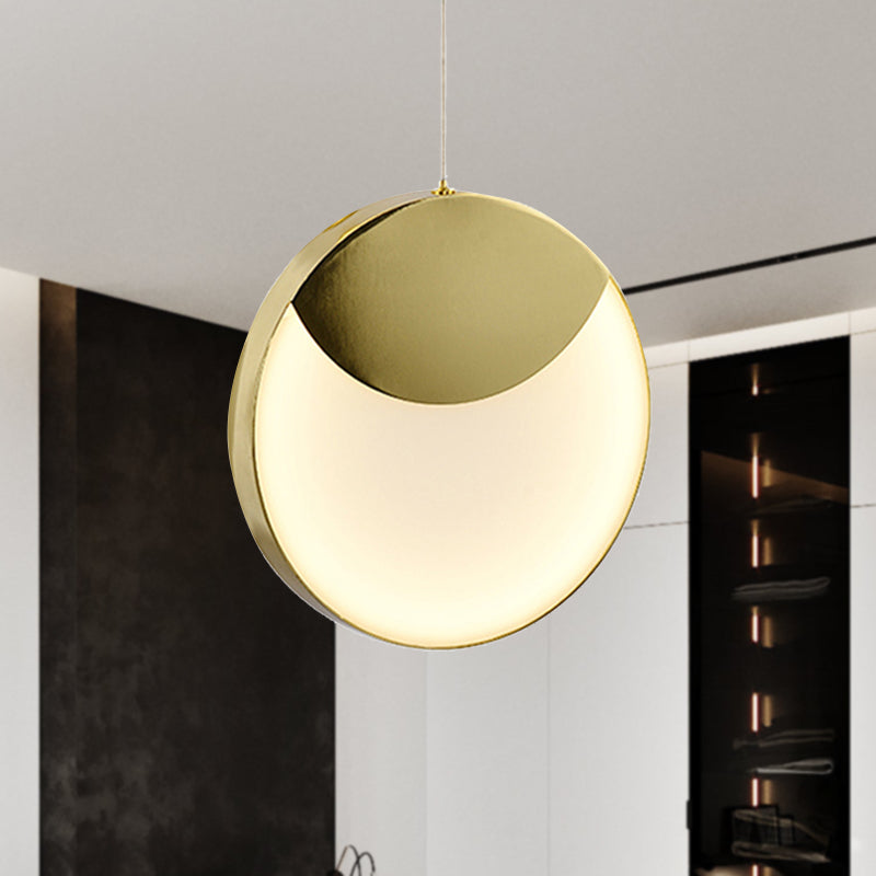 Straight/Triangle/Circular Arc Milk Glass Pendant Lighting Post Modern Led Gold Hanging Ceiling Lamp for Living Room Clearhalo 'Ceiling Lights' 'Modern Pendants' 'Modern' 'Pendant Lights' 'Pendants' Lighting' 244292