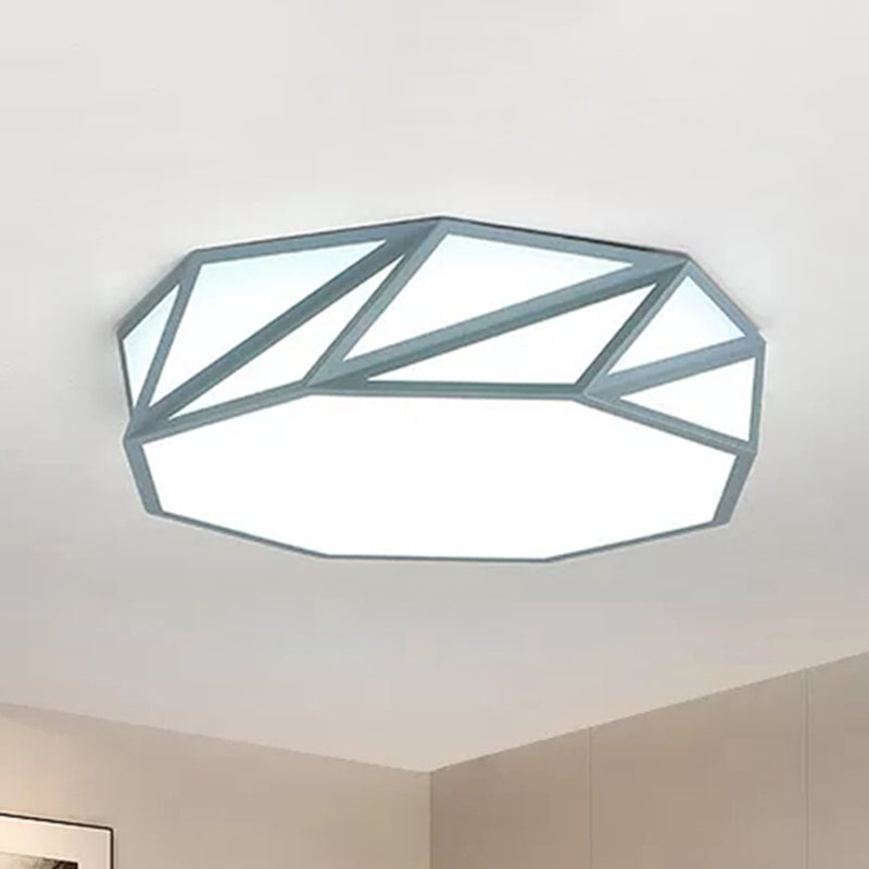 Macaron Stylish LED Ceiling Light Acrylic Flushmount Light for Adult Kid Bedroom Clearhalo 'Ceiling Lights' 'Close To Ceiling Lights' 'Close to ceiling' 'Flush mount' Lighting' 244420