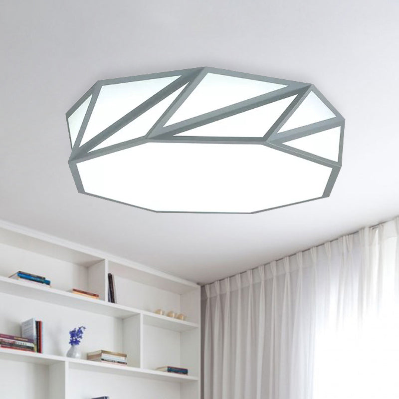 Macaron Stylish LED Ceiling Light Acrylic Flushmount Light for Adult Kid Bedroom Clearhalo 'Ceiling Lights' 'Close To Ceiling Lights' 'Close to ceiling' 'Flush mount' Lighting' 244421