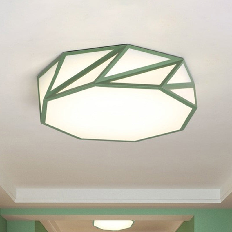 Macaron Stylish LED Ceiling Light Acrylic Flushmount Light for Adult Kid Bedroom Clearhalo 'Ceiling Lights' 'Close To Ceiling Lights' 'Close to ceiling' 'Flush mount' Lighting' 244424