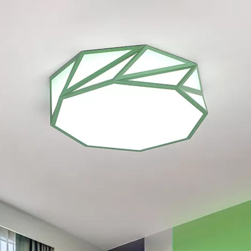 Macaron Stylish LED Ceiling Light Acrylic Flushmount Light for Adult Kid Bedroom Clearhalo 'Ceiling Lights' 'Close To Ceiling Lights' 'Close to ceiling' 'Flush mount' Lighting' 244425