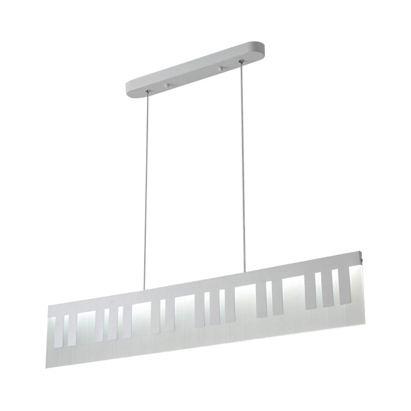 Piano-Shaped Drop Pendant Contemporary Acrylic LED Dining Room Ceiling Lamp in Warm/White/Natural Light Clearhalo 'Ceiling Lights' 'Modern Pendants' 'Modern' 'Pendant Lights' 'Pendants' Lighting' 244956