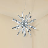 Sputnik Chandelier Pendant Light Nordic Crystal LED Chrome Hanging Pendant Lamp for Living Room Chrome Clearhalo 'Ceiling Lights' 'Chandeliers' 'Modern Chandeliers' 'Modern' Lighting' 245333