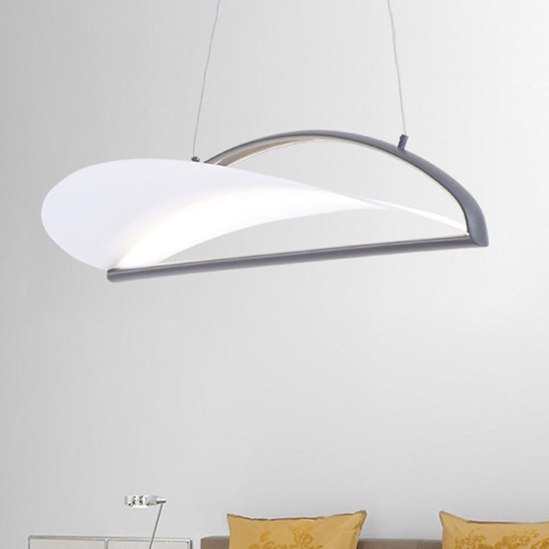 Grey/White Ultra Thin Ceiling Light Fixture Minimalist LED Acrylic Pendant Lamp, 16.5"/23.5" Wide Clearhalo 'Ceiling Lights' 'Modern Pendants' 'Modern' 'Pendant Lights' 'Pendants' Lighting' 245606