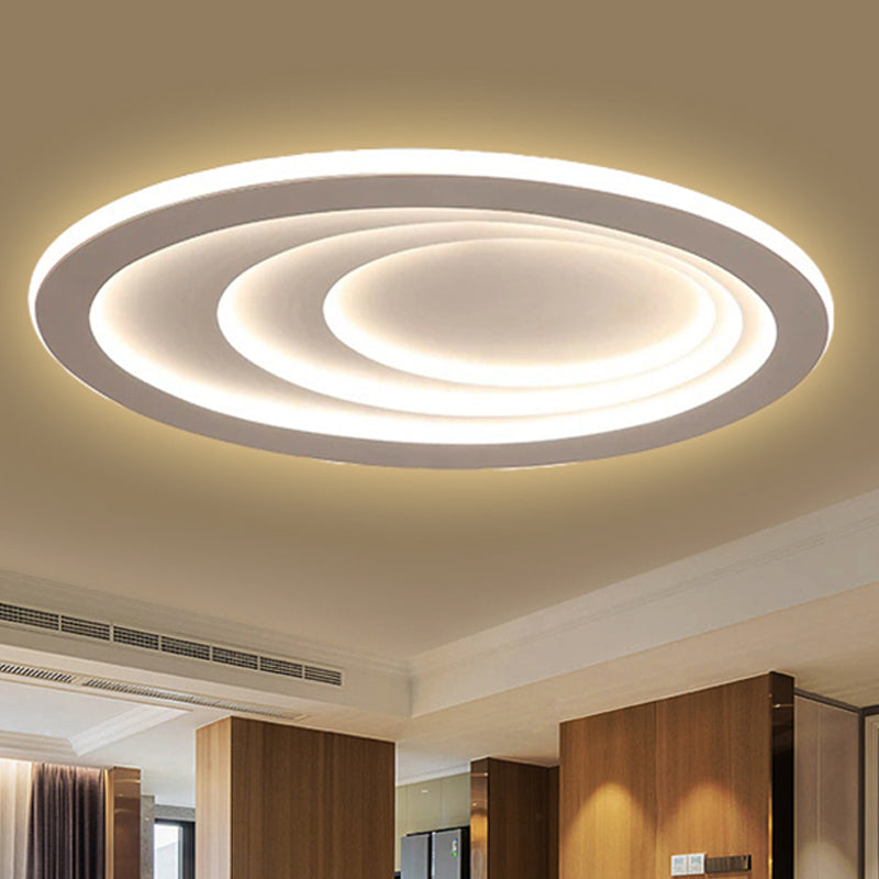 23.5"/29.5"/33.5" Wide Oval Living Room Ceiling Lamp Acrylic LED Modern Flush Mount in Warm/White Light Clearhalo 'Ceiling Lights' 'Close To Ceiling Lights' 'Close to ceiling' 'Flush mount' Lighting' 245646