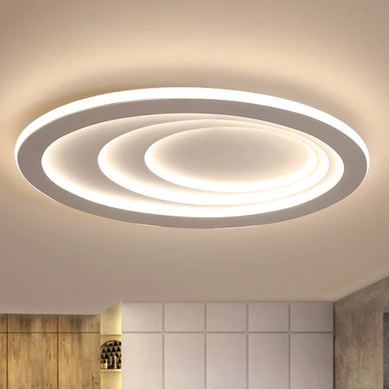 23.5"/29.5"/33.5" Wide Oval Living Room Ceiling Lamp Acrylic LED Modern Flush Mount in Warm/White Light Clearhalo 'Ceiling Lights' 'Close To Ceiling Lights' 'Close to ceiling' 'Flush mount' Lighting' 245647