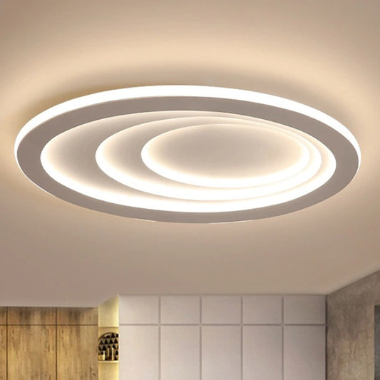 23.5"/29.5"/33.5" Wide Oval Living Room Ceiling Lamp Acrylic LED Modern Flush Mount in Warm/White Light Clearhalo 'Ceiling Lights' 'Close To Ceiling Lights' 'Close to ceiling' 'Flush mount' Lighting' 245647