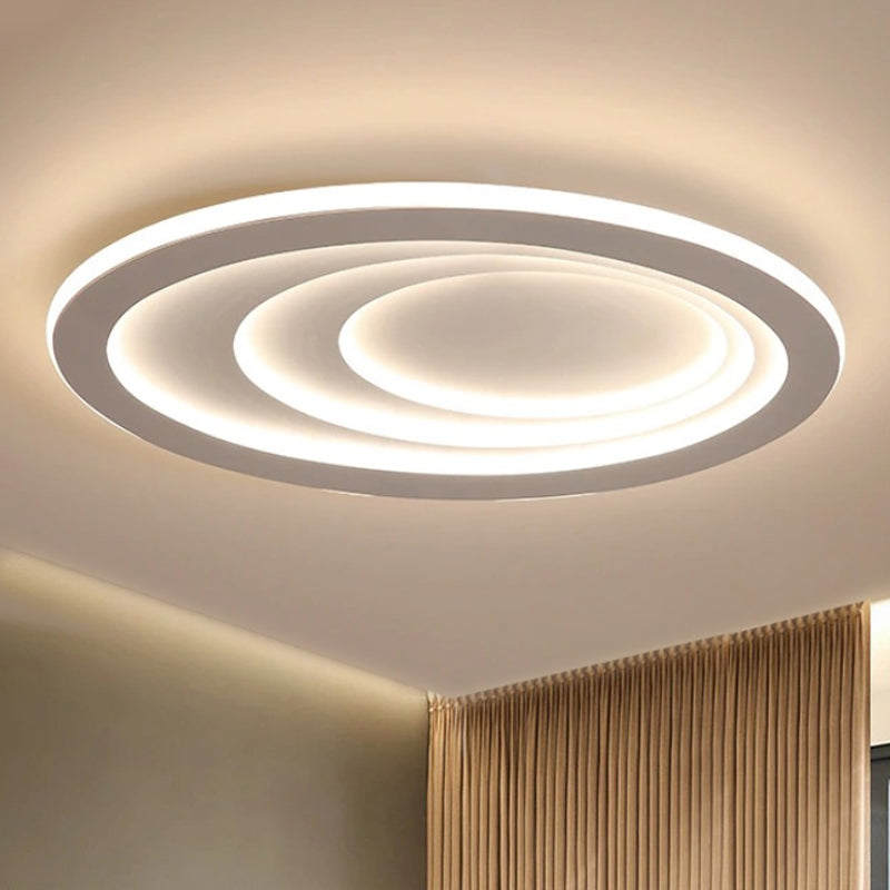 23.5"/29.5"/33.5" Wide Oval Living Room Ceiling Lamp Acrylic LED Modern Flush Mount in Warm/White Light Clearhalo 'Ceiling Lights' 'Close To Ceiling Lights' 'Close to ceiling' 'Flush mount' Lighting' 245648