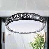 Black/White Drum Hanging Pendant Light Modern 1 Head Metal Pendant Light Fixture in Warm/White/Natural Light, 19"/23" Wide Black Clearhalo 'Ceiling Lights' 'Modern Pendants' 'Modern' 'Pendant Lights' 'Pendants' Lighting' 245897