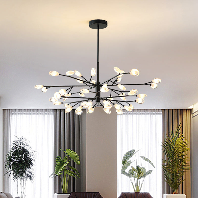 Tree Branches Living Room Ceiling Lamp Acrylic Minimalist LED Chandelier Pendant Light Clearhalo 'Ceiling Lights' 'Chandeliers' 'Modern Chandeliers' 'Modern' Lighting' 2460694