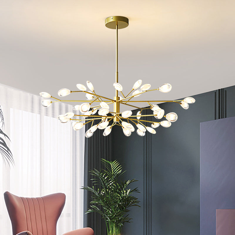 Tree Branches Living Room Ceiling Lamp Acrylic Minimalist LED Chandelier Pendant Light Clearhalo 'Ceiling Lights' 'Chandeliers' 'Modern Chandeliers' 'Modern' Lighting' 2460696