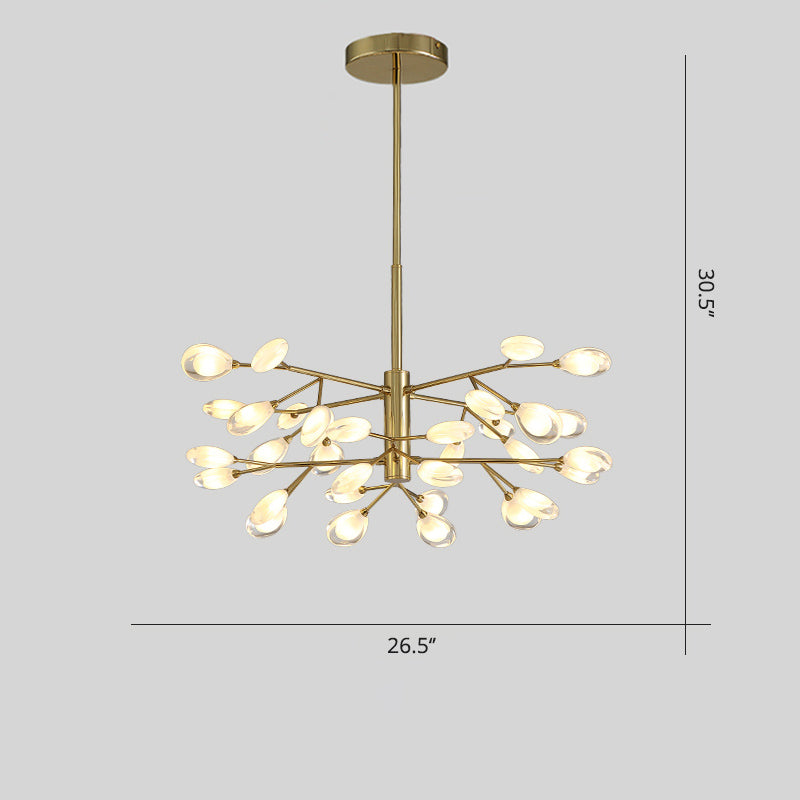 Tree Branches Living Room Ceiling Lamp Acrylic Minimalist LED Chandelier Pendant Light Clearhalo 'Ceiling Lights' 'Chandeliers' 'Modern Chandeliers' 'Modern' Lighting' 2460711