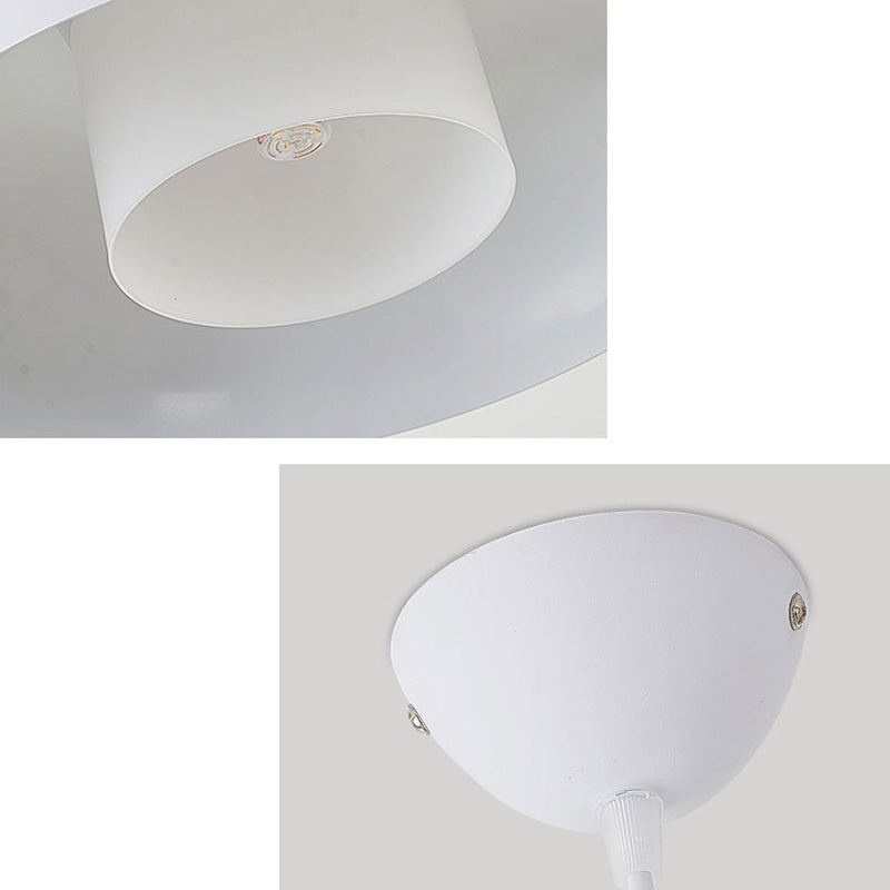 Aluminum Bowl Ceiling Hang Light Macaron Single-Bulb Pendant Lamp with Acrylic Shade Insert Clearhalo 'Ceiling Lights' 'Modern Pendants' 'Modern' 'Pendant Lights' 'Pendants' Lighting' 2460861