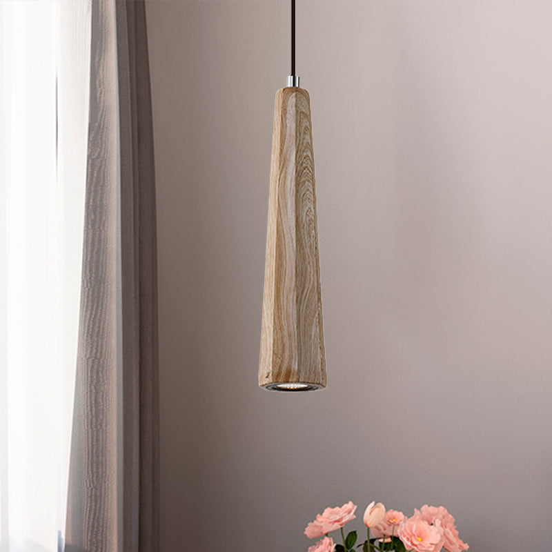 Nordic 1 Light Pendant Lighting with Concrete Shade Black/Grey/Brown Tapered Hanging Ceiling Light Clearhalo 'Ceiling Lights' 'Modern Pendants' 'Modern' 'Pendant Lights' 'Pendants' Lighting' 246092