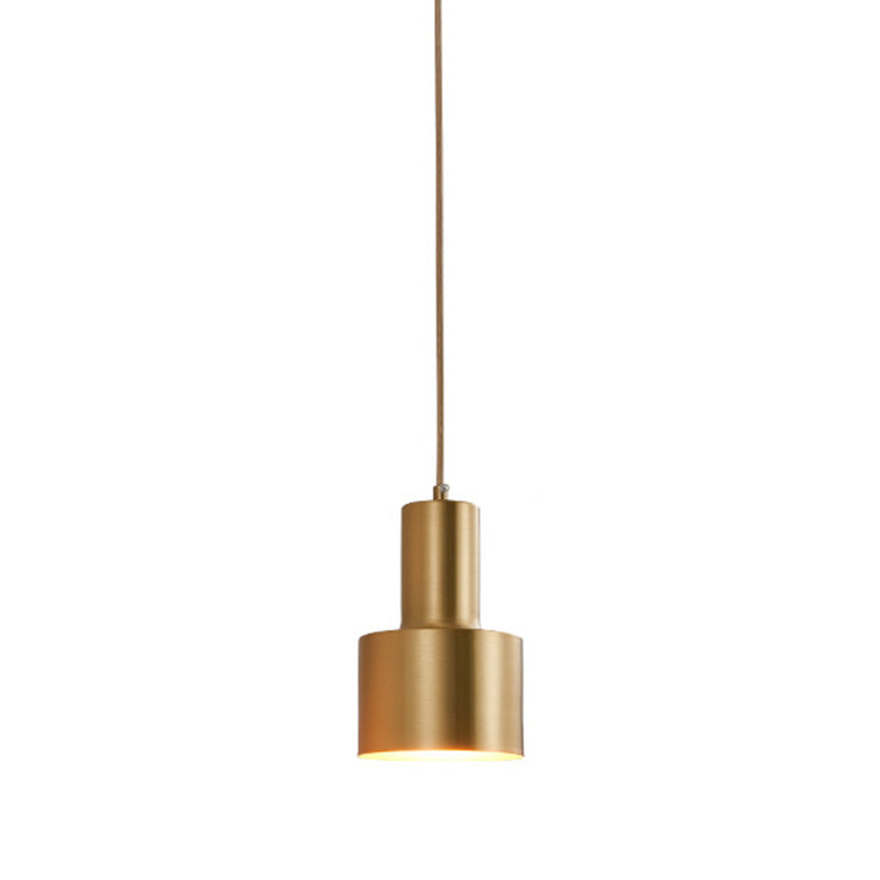 Postmodern Grenade Shaped Suspension Lamp Metal 1 Bulb Living Room Pendulum Light Brass Clearhalo 'Ceiling Lights' 'Modern Pendants' 'Modern' 'Pendant Lights' 'Pendants' Lighting' 2461073