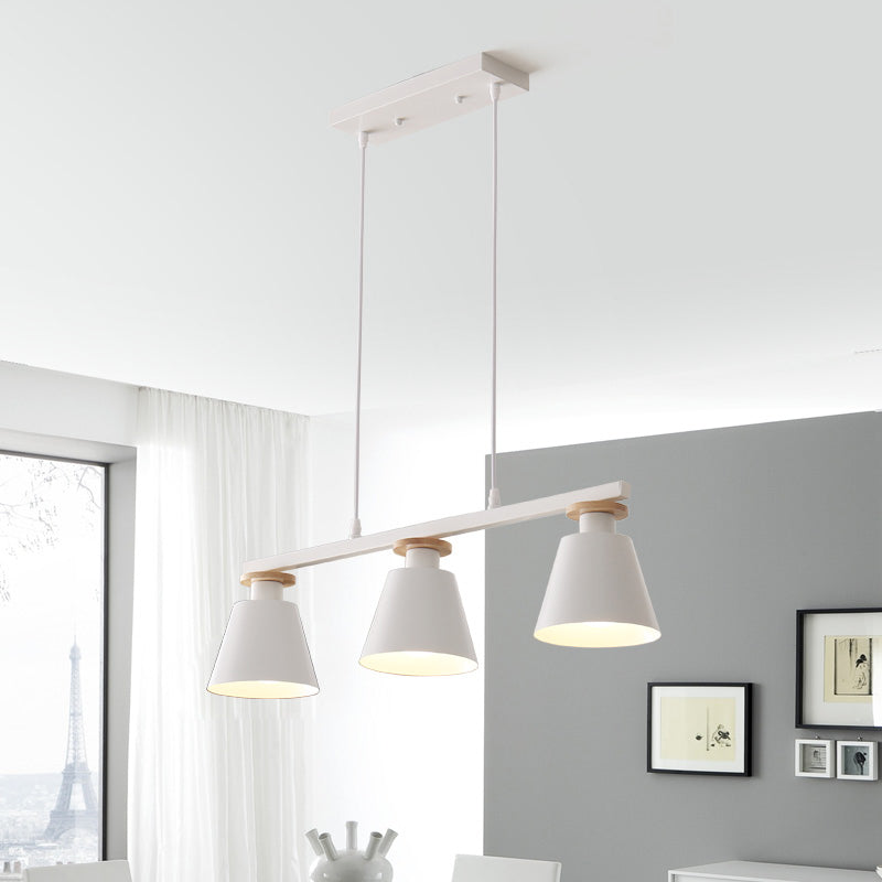 Trifle Cup Dining Room Suspension Lamp Metal 3-Light Macaron Island Pendant Light Clearhalo 'Ceiling Lights' 'Island Lights' Lighting' 2462146