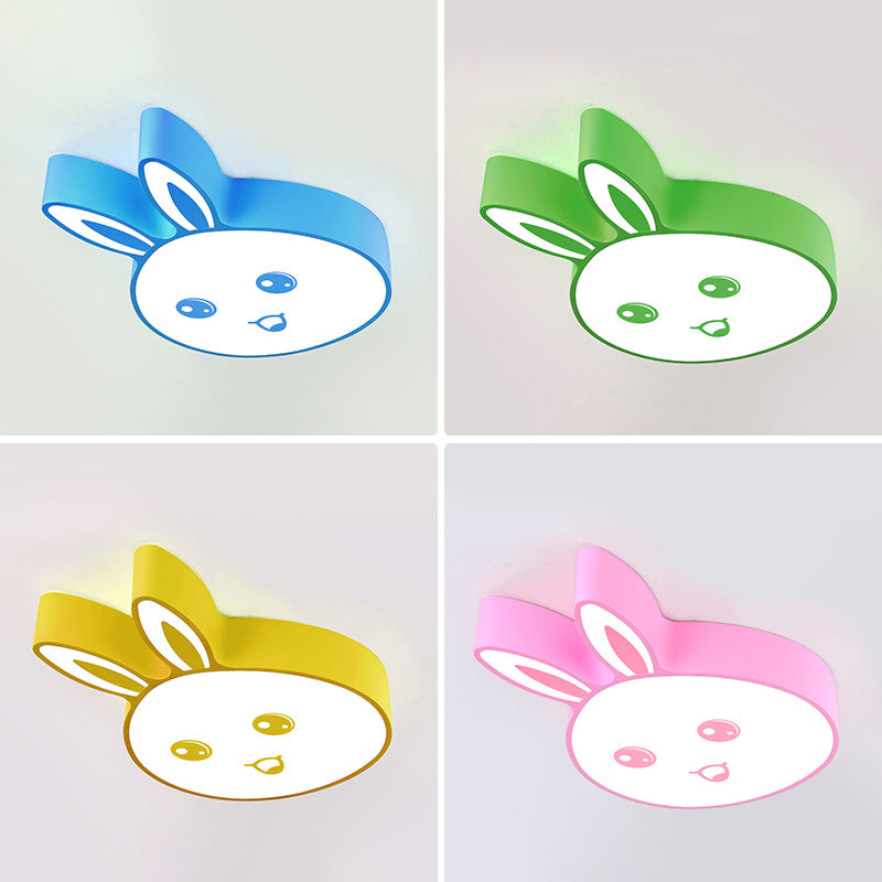 Cartoon Surface Mounted Led Ceiling Light Rabbit Head Shaped Flush Mount with Acrylic Shade for Kindergarten Clearhalo 'Ceiling Lights' 'Close To Ceiling Lights' 'Close to ceiling' 'Flush mount' Lighting' 2462970