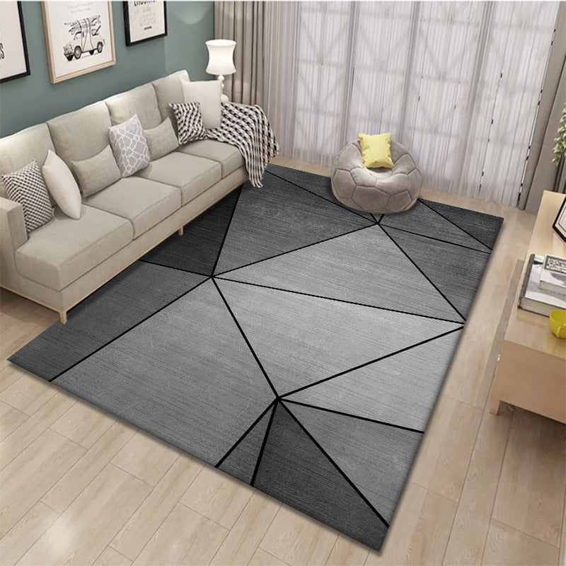 Nordic Geometric Printed Rug Multicolor Polypropylene Area Carpet Pet Friendly Easy Care Area Rug for Living Room Grey Clearhalo 'Area Rug' 'Modern' 'Rugs' Rug' 2463327