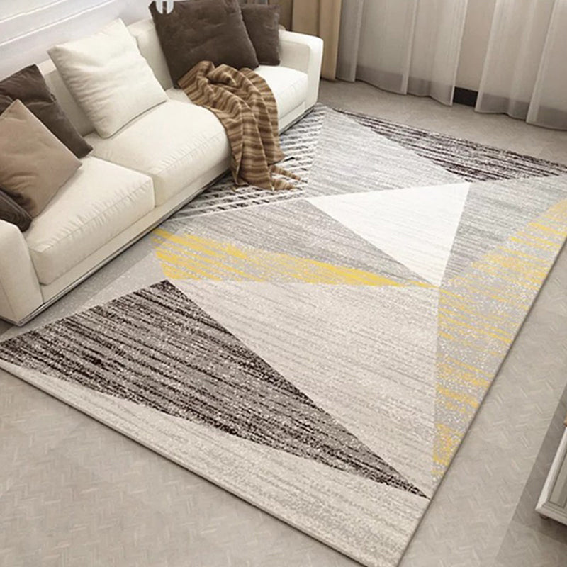 Multicolored Geo Printed Rug Polypropylene Nordic Area Rug Anti-Slip Backing Stain-Resistant Indoor Rug for Living Room Clearhalo 'Area Rug' 'Modern' 'Rugs' Rug' 2463346