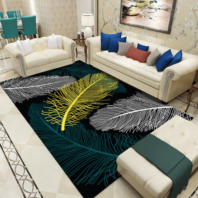 Multicolored Geo Printed Rug Polypropylene Nordic Area Rug Anti-Slip Backing Stain-Resistant Indoor Rug for Living Room Clearhalo 'Area Rug' 'Modern' 'Rugs' Rug' 2463350