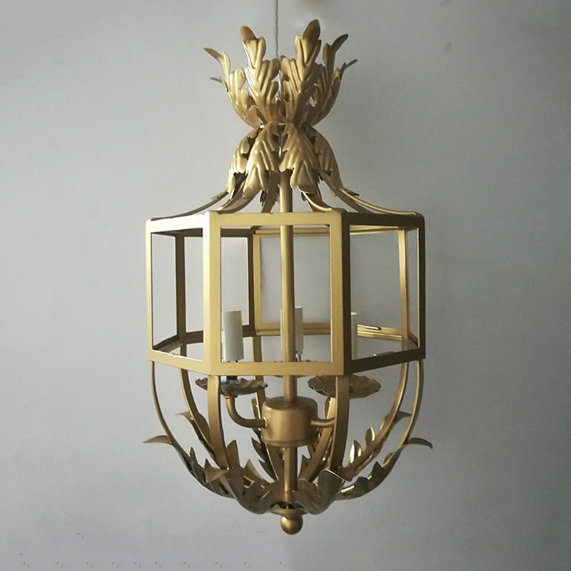 Grey/White/Gold Bird Cage Chandelier Lighting Rustic Metal 3 Bulbs Pendant Light Fixture for Living Room Gold Clearhalo 'Ceiling Lights' 'Chandeliers' Lighting' options 246365_1fb73c5b-197a-4b7b-90ad-eeade76b9dd3