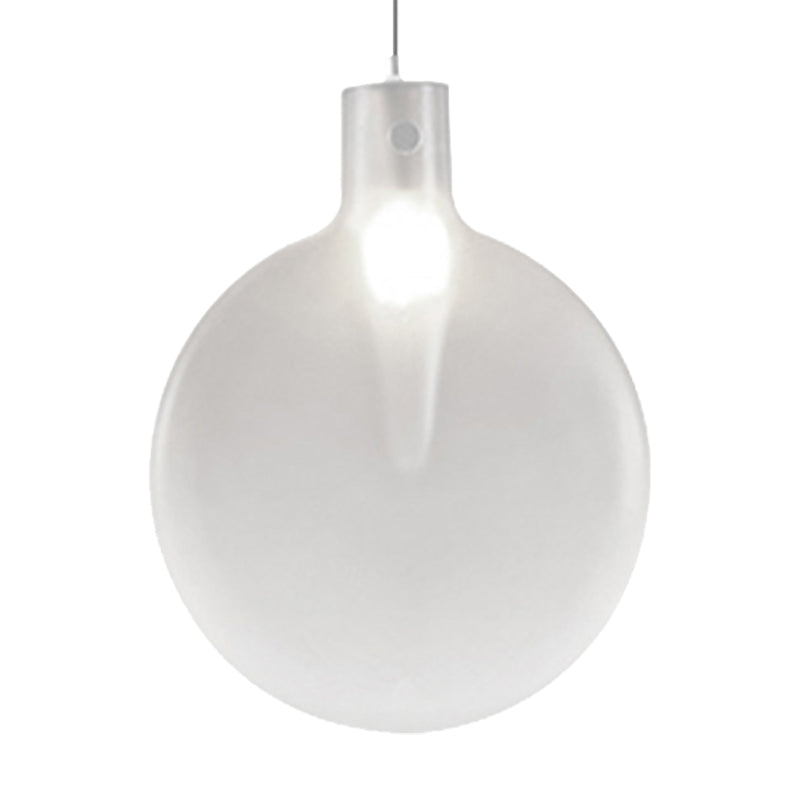 Sliver Ball Hanging Ceiling Light Nordic 1 Light Brown/Green/Yellow Glass Suspension Pendant for Living Room Clearhalo 'Ceiling Lights' 'Modern Pendants' 'Modern' 'Pendant Lights' 'Pendants' Lighting' 246427