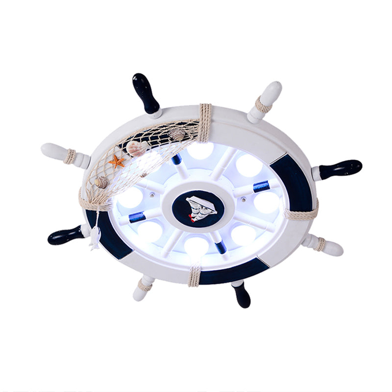 Mediterranean Rudder Flush Mount Fixture Metal Child Bedroom LED Ceiling Flush Light Clearhalo 'Ceiling Lights' 'Close To Ceiling Lights' 'Close to ceiling' 'Flush mount' Lighting' 2465048