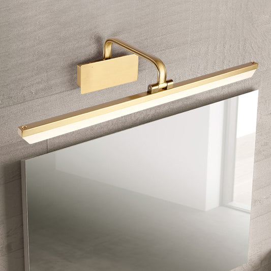 Acrylic Swivelable Bar Picture Lamp Postmodern LED Vanity Lighting Ideas for Bath Bronze Clearhalo 'Modern wall lights' 'Modern' 'Vanity Lights' 'Wall Lights' Lighting' 2465192