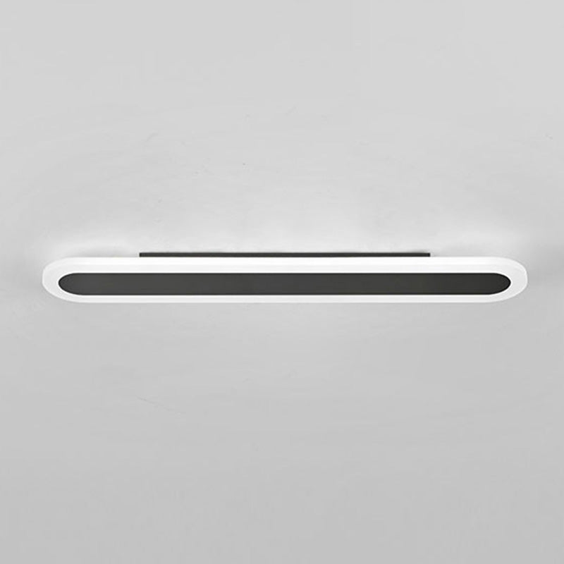 Acrylic Bar Shaped Wall Lighting Nordic Style LED Surface Wall Sconce for Corridor Black 23.5" Clearhalo 'Modern wall lights' 'Modern' 'Wall Lamps & Sconces' 'Wall Lights' Lighting' 2466030