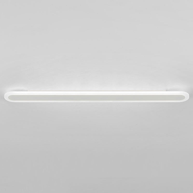 Acrylic Bar Shaped Wall Lighting Nordic Style LED Surface Wall Sconce for Corridor White 39.5" Clearhalo 'Modern wall lights' 'Modern' 'Wall Lamps & Sconces' 'Wall Lights' Lighting' 2466034