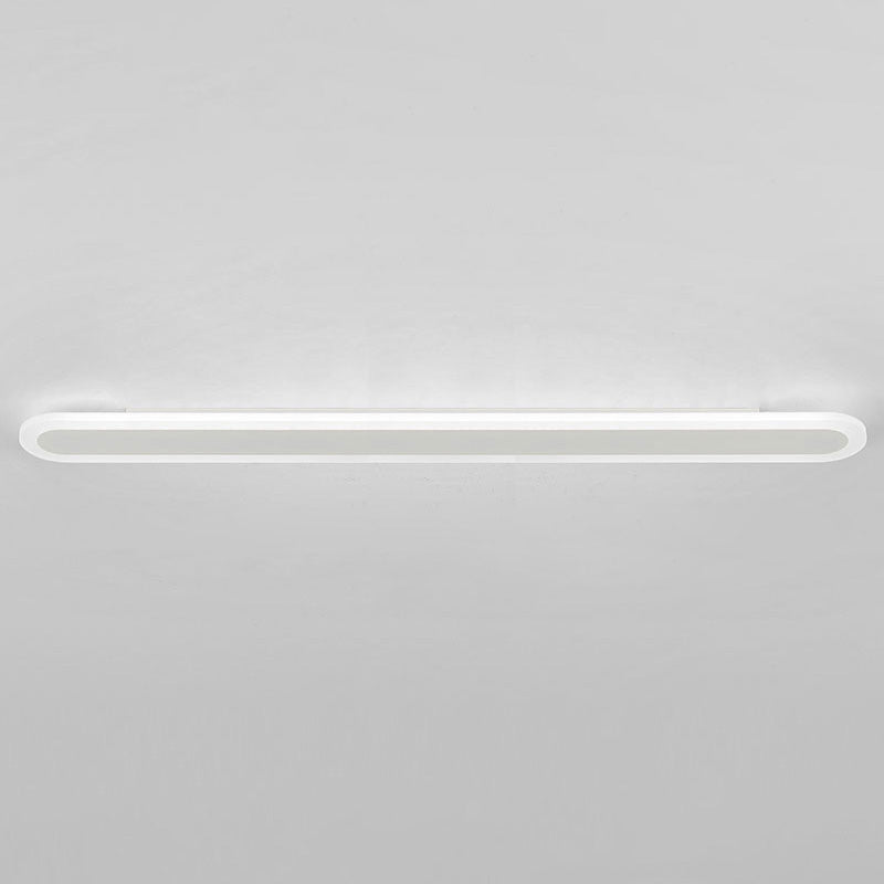 Acrylic Bar Shaped Wall Lighting Nordic Style LED Surface Wall Sconce for Corridor White 47" Clearhalo 'Modern wall lights' 'Modern' 'Wall Lamps & Sconces' 'Wall Lights' Lighting' 2466035