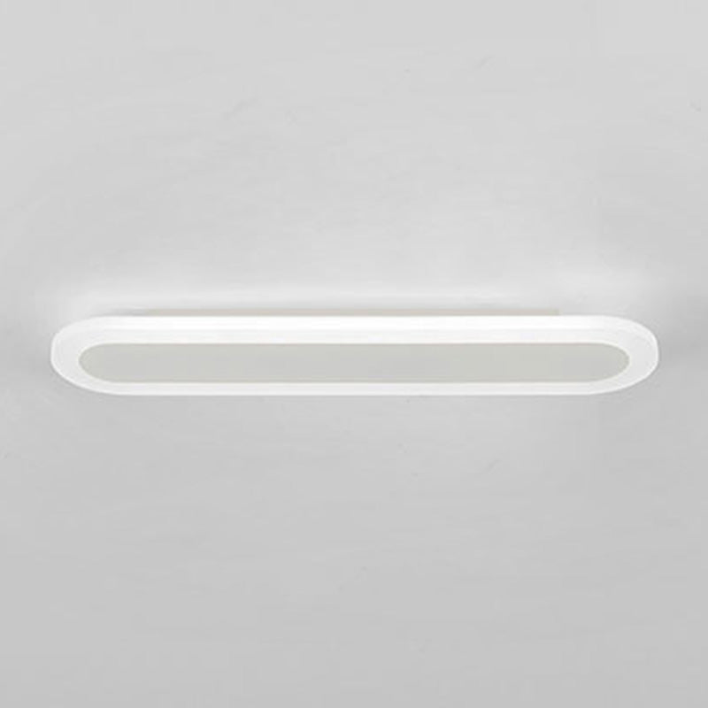 Acrylic Bar Shaped Wall Lighting Nordic Style LED Surface Wall Sconce for Corridor White 16" Clearhalo 'Modern wall lights' 'Modern' 'Wall Lamps & Sconces' 'Wall Lights' Lighting' 2466037