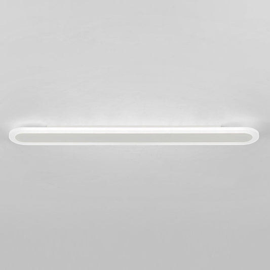 Acrylic Bar Shaped Wall Lighting Nordic Style LED Surface Wall Sconce for Corridor White 31.5" Clearhalo 'Modern wall lights' 'Modern' 'Wall Lamps & Sconces' 'Wall Lights' Lighting' 2466040