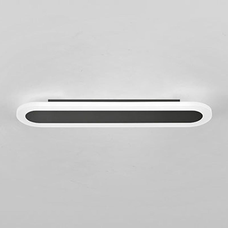 Acrylic Bar Shaped Wall Lighting Nordic Style LED Surface Wall Sconce for Corridor Black 16" Clearhalo 'Modern wall lights' 'Modern' 'Wall Lamps & Sconces' 'Wall Lights' Lighting' 2466041