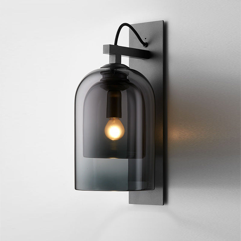 Modern Mid-Century Black Wall Sconce