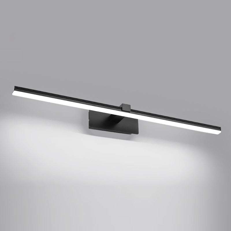 Stick Shape Bathroom Vanity Lighting Acrylic Minimalist LED Wall Mount Light Fixture Black Clearhalo 'Modern wall lights' 'Modern' 'Vanity Lights' 'Wall Lights' Lighting' 2467335