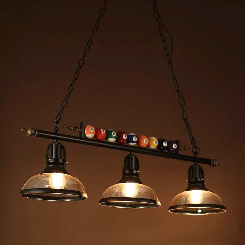 Bowl Shade Billiards Light Industrial Style Metal Island Light Fixture for Restaurant Clearhalo 'Ceiling Lights' 'Island Lights' Lighting' 2467805