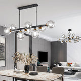 Ball Hand-Blown Dimpled Glass Island Lamp Postmodern Pendant Lighting for Restaurant Clearhalo 'Ceiling Lights' 'Island Lights' Lighting' 2468174