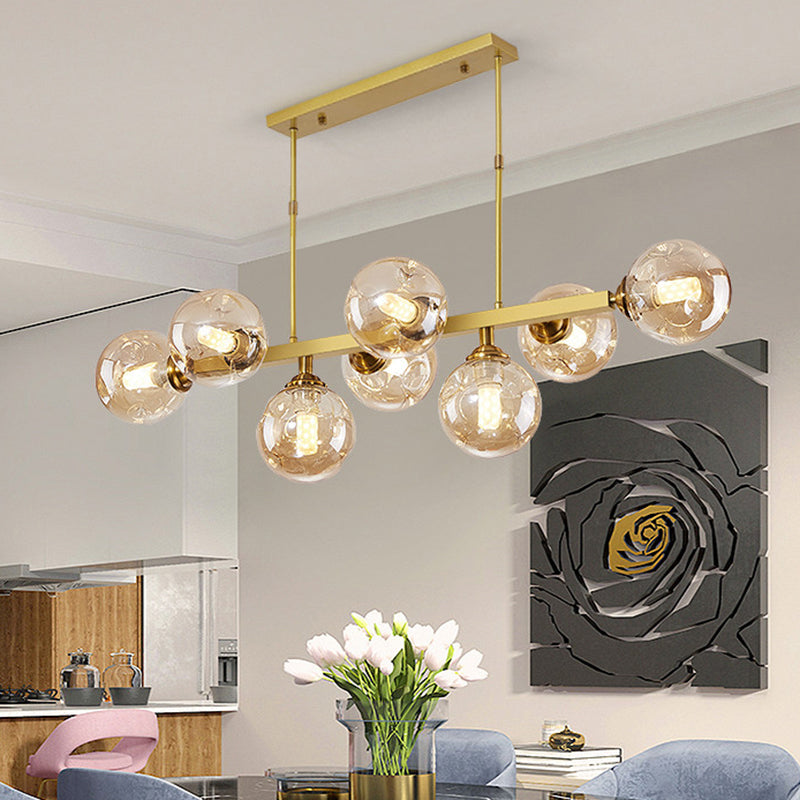 Bubbles Restaurant Island Pendant Light Glass Postmodernism Hanging Light Fixture Clearhalo 'Ceiling Lights' 'Island Lights' Lighting' 2468539