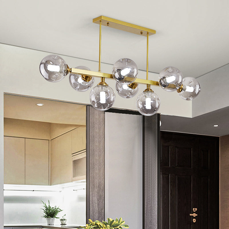 Bubbles Restaurant Island Pendant Light Glass Postmodernism Hanging Light Fixture Clearhalo 'Ceiling Lights' 'Island Lights' Lighting' 2468546