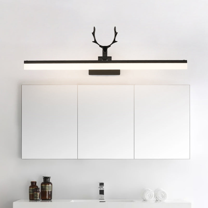 Linear LED Vanity Mirror Light Country Style Acrylic Adjustable Wall Sconce Lighting Clearhalo 'Vanity Lights' 'Wall Lights' Lighting' 2468641