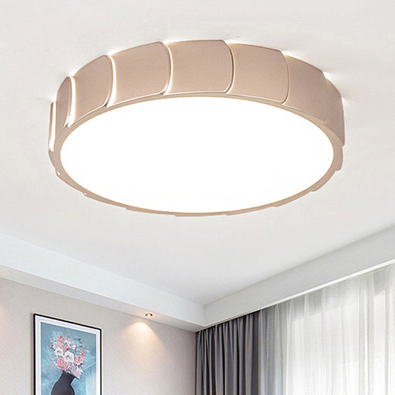 Simple LED Flush Mount with Acrylic Shade Rose Gold Circular Flush Ceiling Light in Warm/White Light Rose Gold Clearhalo 'Ceiling Lights' 'Close To Ceiling Lights' 'Close to ceiling' 'Flush mount' Lighting' 247079