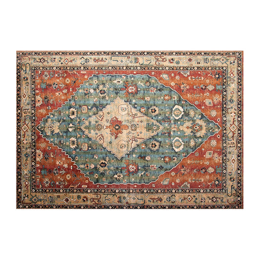 Multi Color Geometric Print Rug Cotton Blend Oriental Indoor Rug Non-Slip Backing Stain-Resistant Area Carpet for Room Clearhalo 'Area Rug' 'Moroccan' 'Rugs' Rug' 2479753